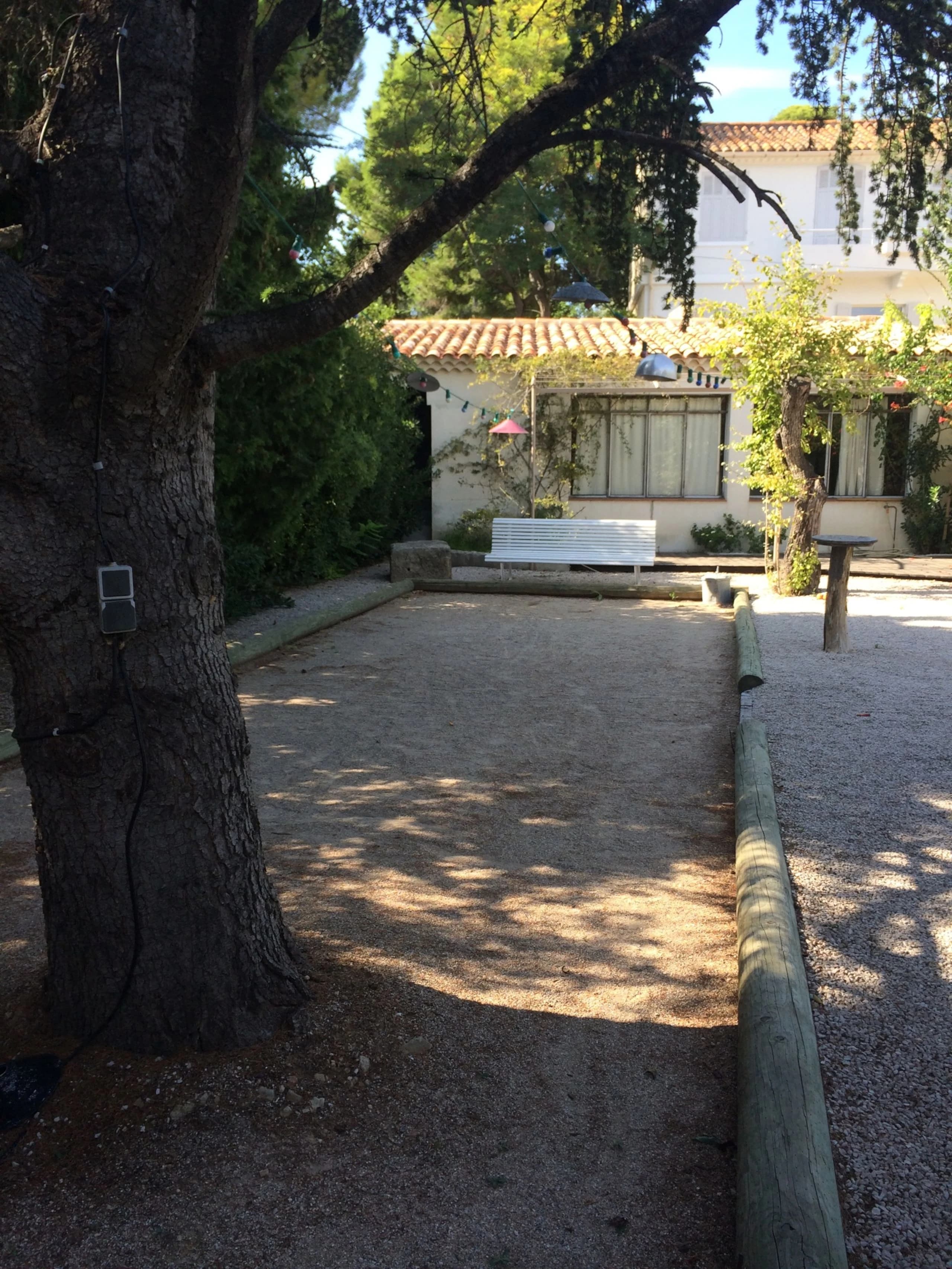 Le terrain de pétanque